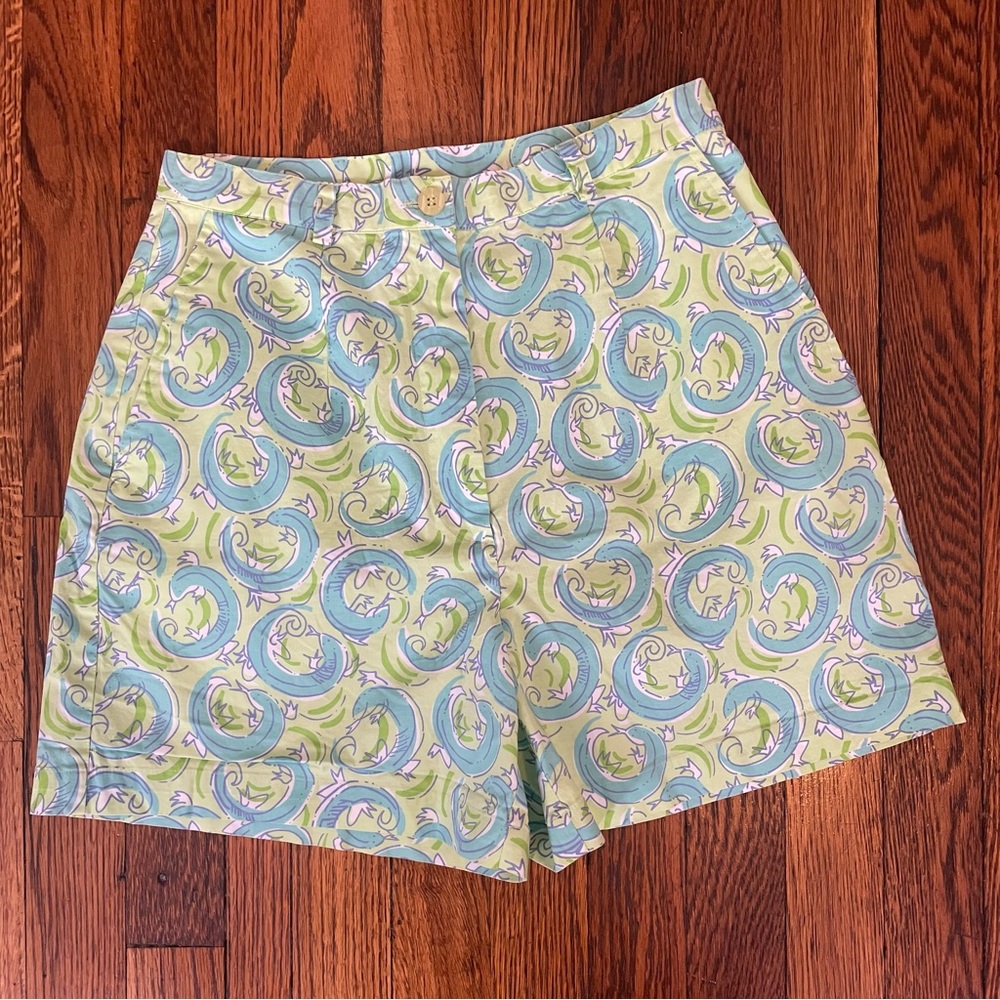 Lily Pulitzer Blue Green Women's Shorts Sz 2